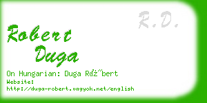 robert duga business card